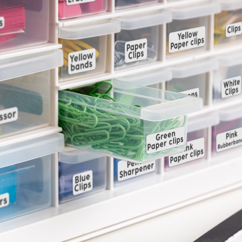 Stackable 26-Drawer Plastic Storage Cabinet for Crafts Hardware Organization