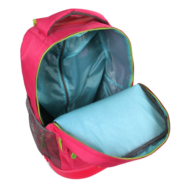 Kids' 18-Inch Rolling Backpack for School and Travel, Pink