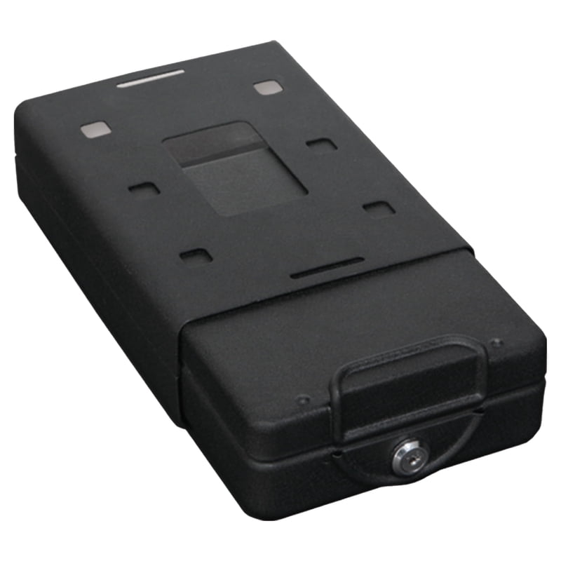 Car & Personal Safe with Key Lock, Mounting Bracket & Cable - Heavy Duty Steel