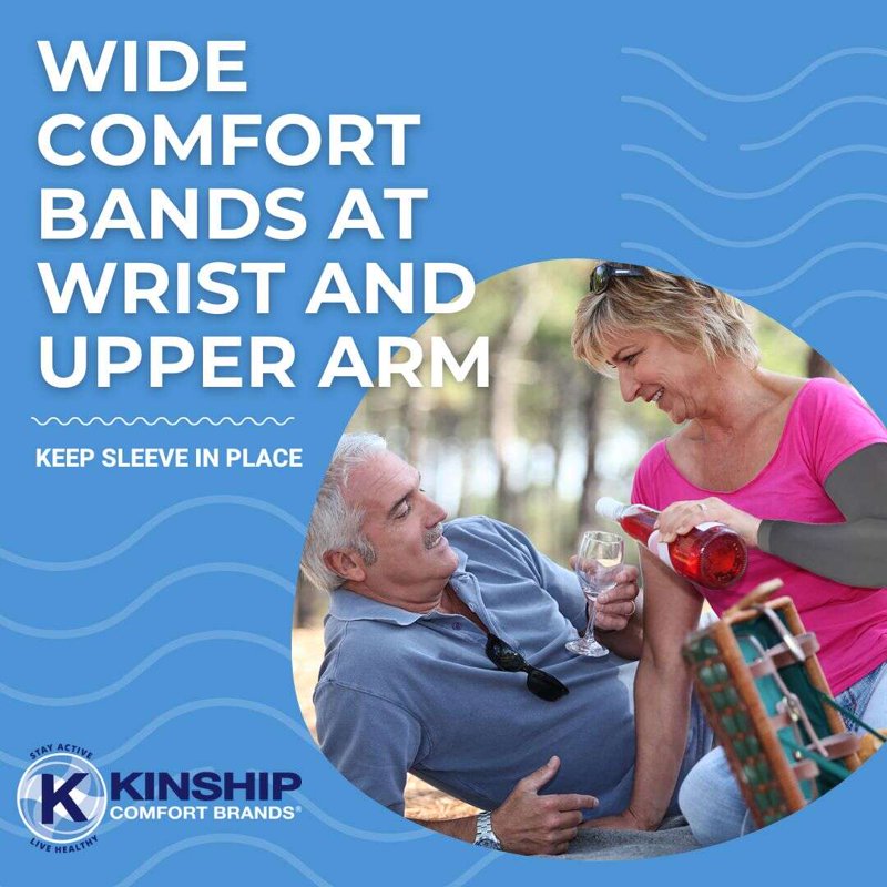 Graduated Compression Arm Sleeves Support for Pain Relief & Muscle Recovery