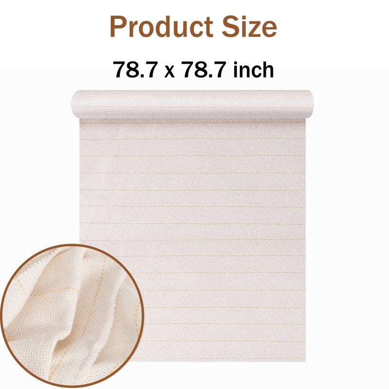 Large Tufting Cloth for Rug Making - 78.7 x 78.7 Inch DIY Punch Needle Fabric
