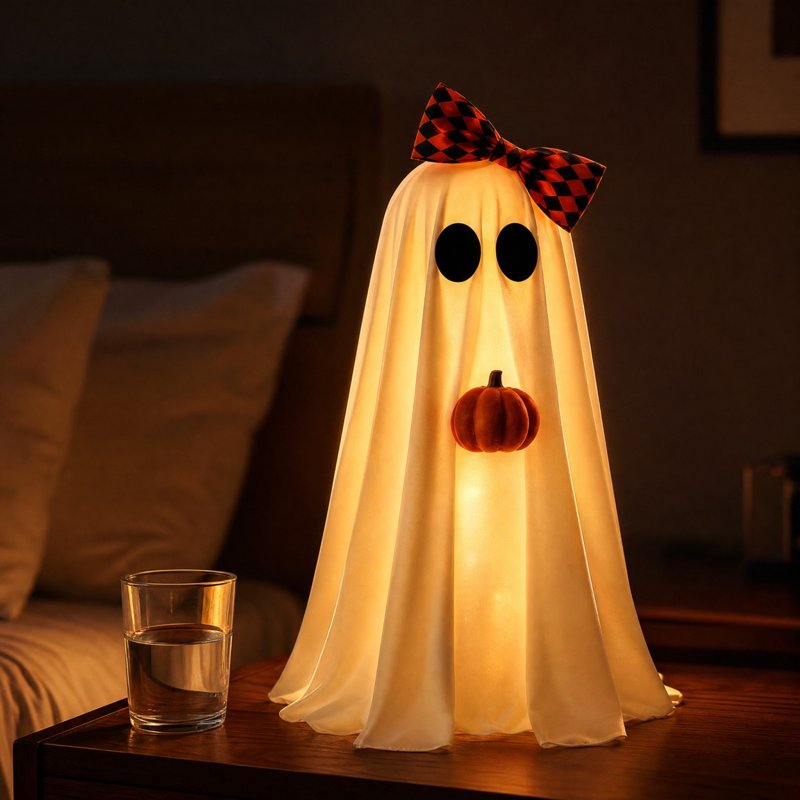 Light Up Ghost Halloween Decorations - Spooky Indoor Tabletop Figurines