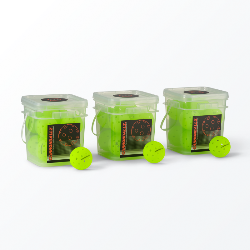 Cannonballz 40-Hole Outdoor Pickleballs - 10 Pack (Variation: 10)