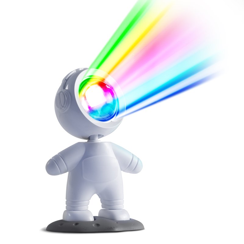 Mini Astronaut Night Light Projector with Rotating Head - USB Powered, Purple Sunset