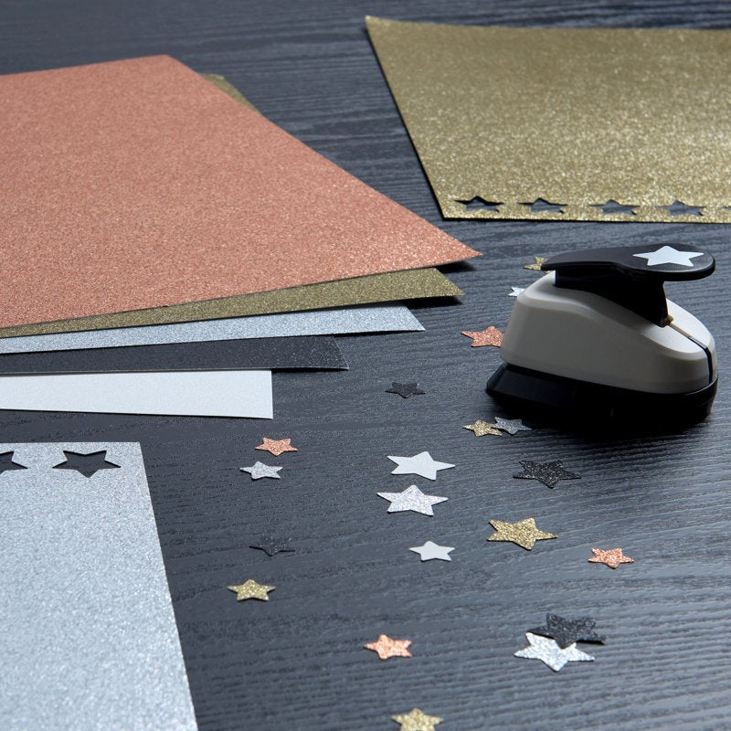 Multicolor Glitter Cardstock Sheets - 12x12 Inch Scrapbook Paper, 10 Pack