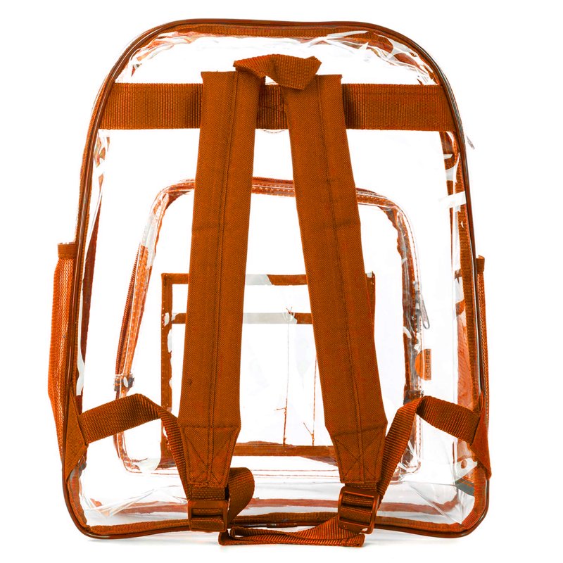 Heavy Duty Clear PVC School Backpack 17-inch Unisex Teens & Adults