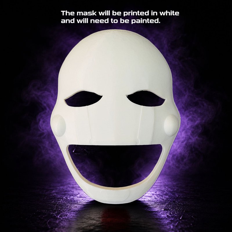 DIY Marionette Puppet Mask Kit - Ready to Paint, 3D Printed Craft Accessory