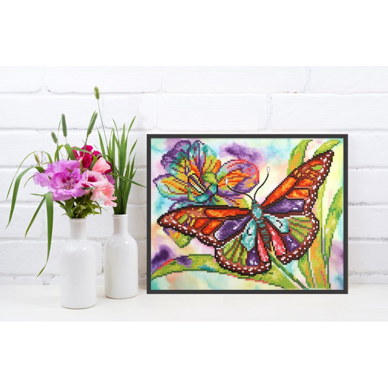 Watercolor Butterfly Diamond Painting Kit - Sparkling Art Craft for Adults & Kids