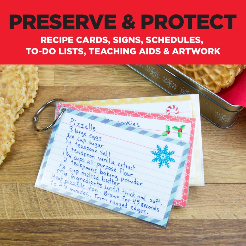 Self-Sealing Laminating Pouches 9 x 11.5 Inches, 25 Pack - Easy Office & Classroom Document Protection