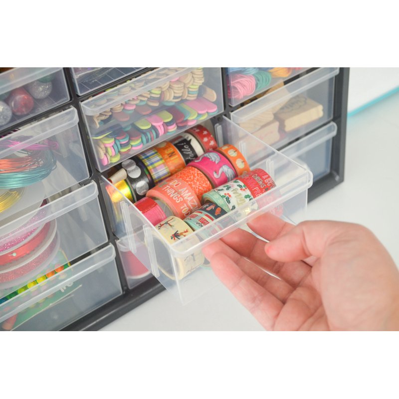 ArtBin 39-Drawer Craft and Hobby Storage Cabinet - Wall Mountable & Stackable