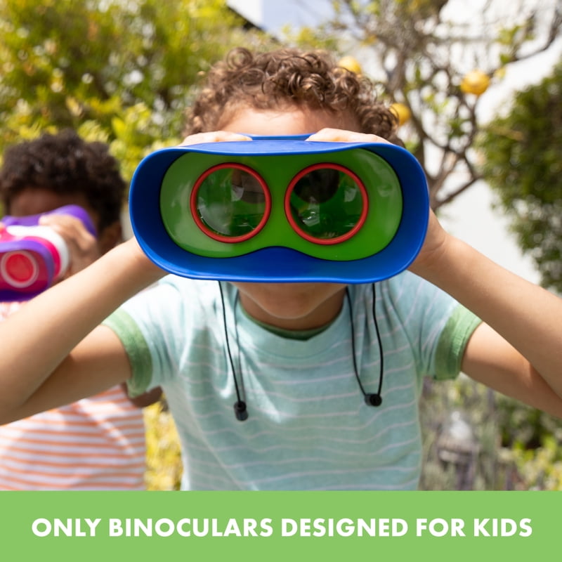 Kids Binoculars for Toddlers 2x Magnification Focus-Free Kidnoculars