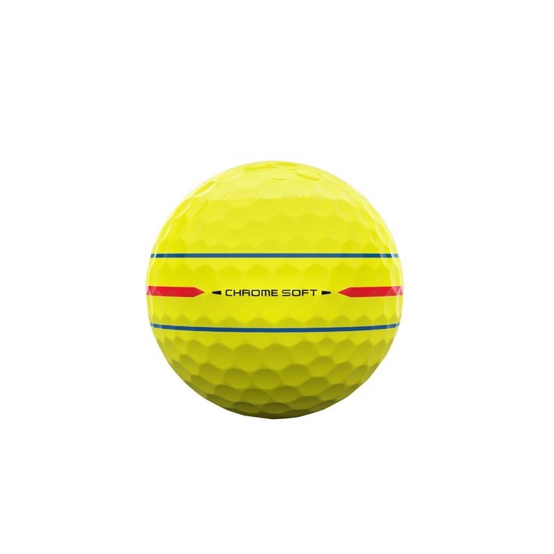 Callaway Chrome Soft 360 Yellow Triple Track Golf Balls - 12 Pack (2026) Variation: Yellow 360 Triple Track, Single