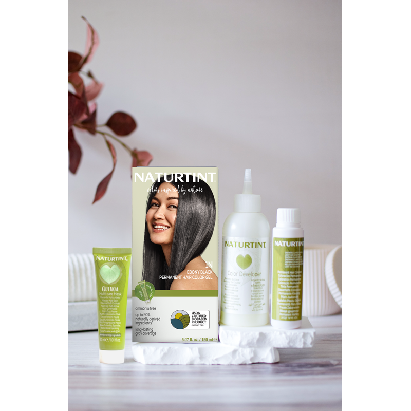 Natural Permanent Hair Color - 6 Pack, Eco-Friendly, Long-Lasting Shades