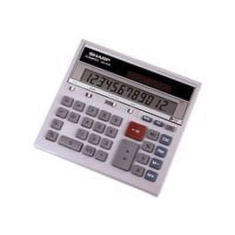 12-Digit Commercial Desktop Calculator with Kickstand - Gray