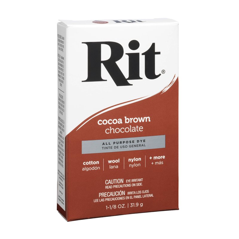 All-Purpose Fabric Dye Cocoa Brown - Multiple Pack Sizes for Creative Projects