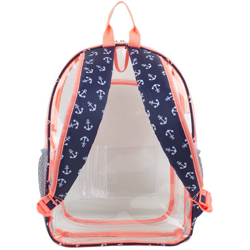 Clear Coral Backpack and Cinch Sling Set - Durable & Versatile Travel Bag