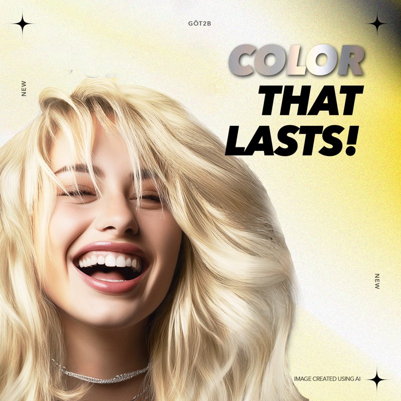 Permanent Hair Bleach Kit for Blonde & Vibrant Colors, Up to 8 Levels Lift