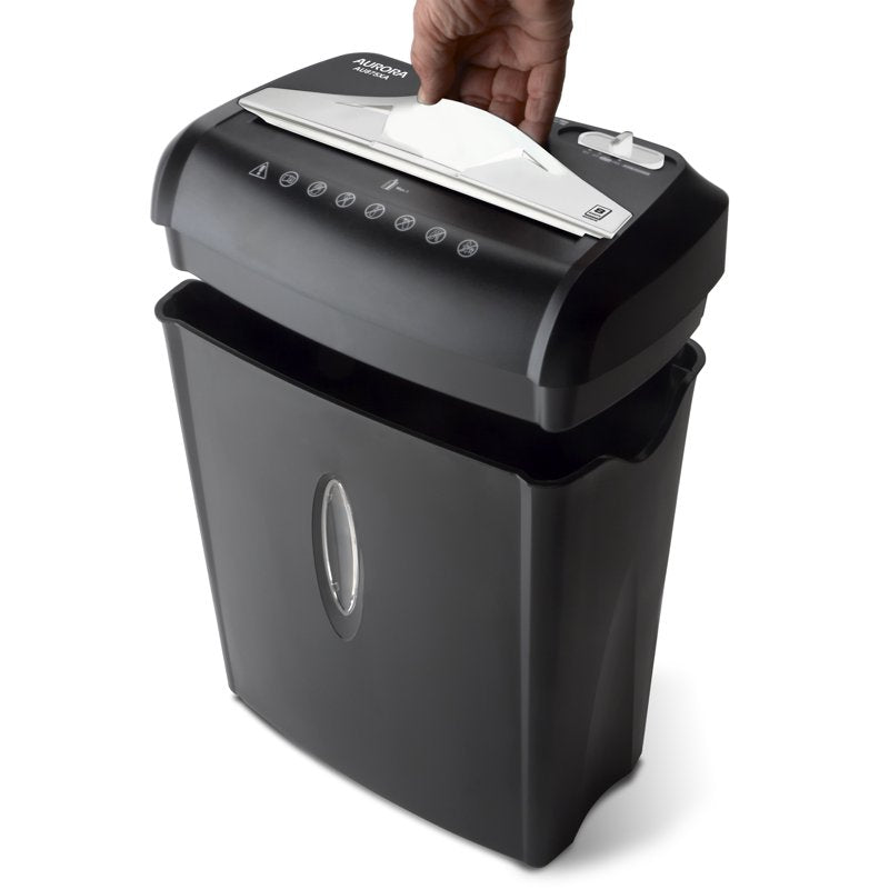 8-Sheet Crosscut Paper & Credit Card Shredder with 3.7-Gallon Wastebasket
