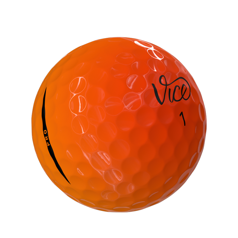 (2 Pack) Vice Pro Golf Balls Red/Orange - 12pk - 2024 Variation