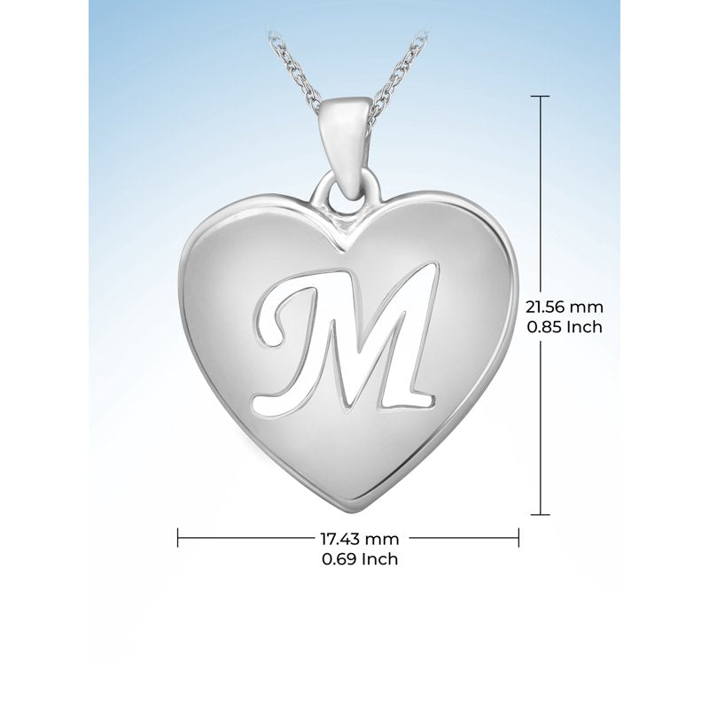 Personalized Sterling Silver Initial Pendant Necklace for Women