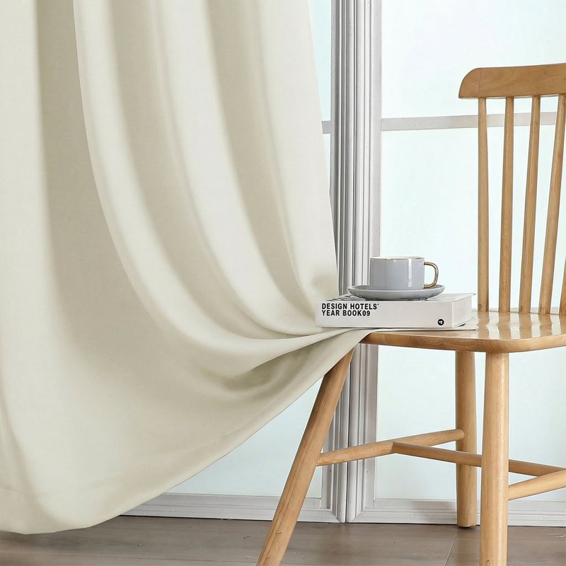Blackout Curtain Set - Thermal Insulated Room Darkening Shades for Small Windows