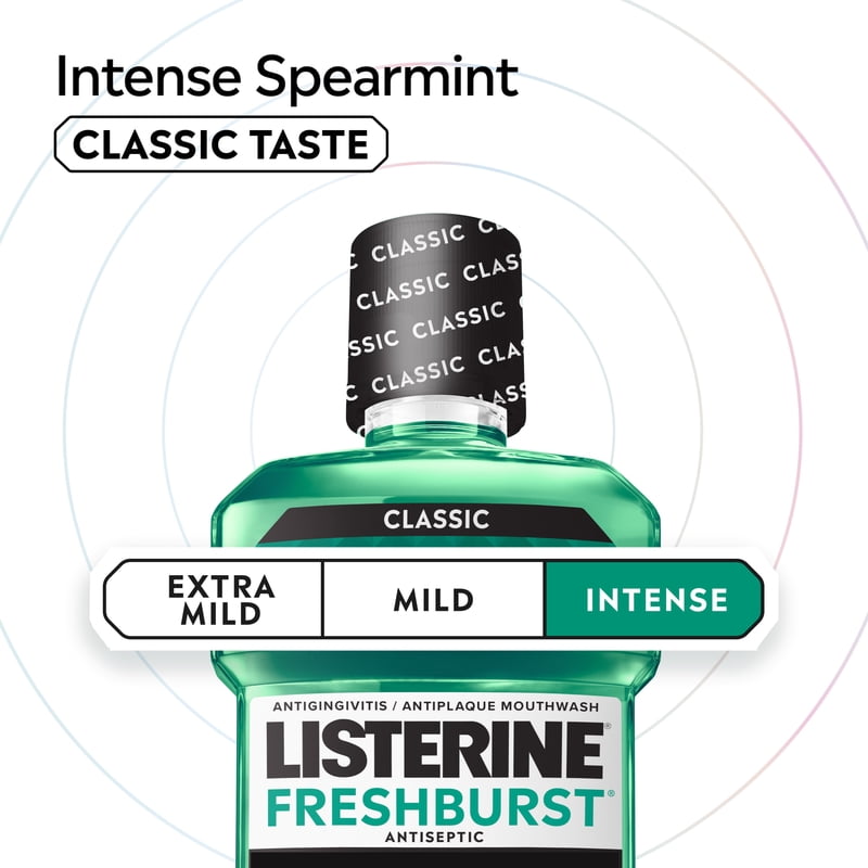 Antiseptic Mouthwash for Fresh Breath & Gum Care - 250 mL & Larger Sizes