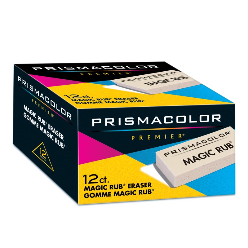 Vinyl Erasers 12 Pack for Artists and Students - Soft, Clean Erasing
