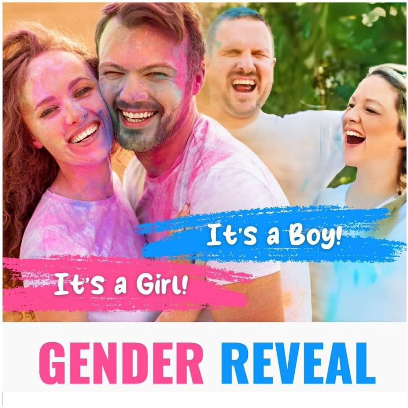Gender Reveal Color Powder Pack - 10 Pounds Pink & Blue Bulk Party Supplies