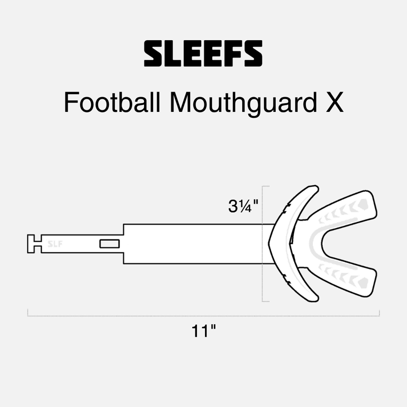 Football Mouthguard with Integrated Strap and Shock Absorption - Safety & Comfort