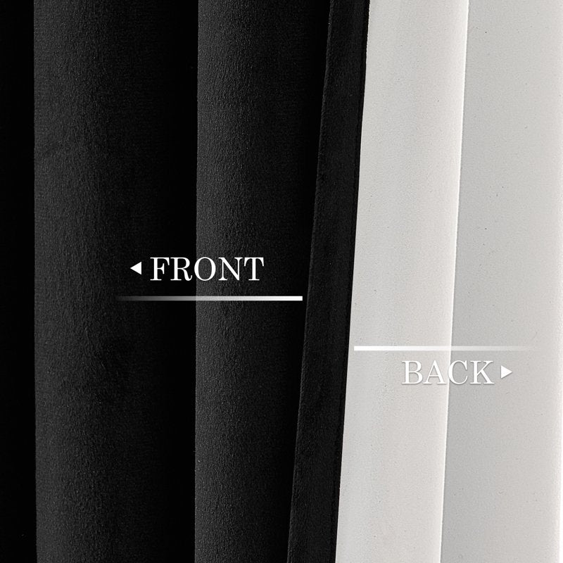 Blackout Velvet Curtains 84 Inches Long - Thermal Insulated Window Drapes