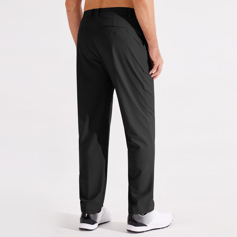 Men's Golf Pants Classic Fit Stretch Flat Front Casual Work Trousers