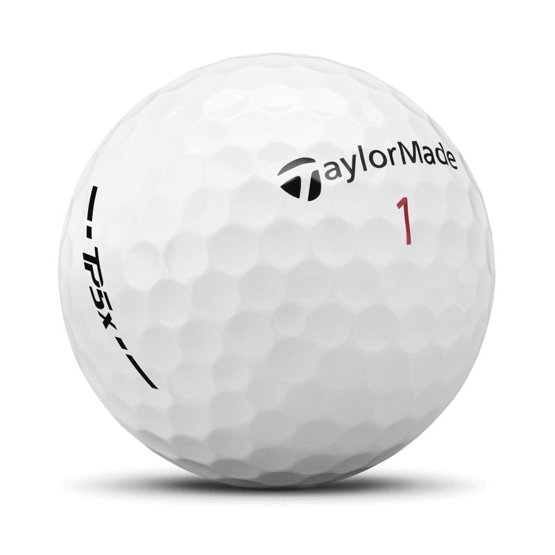 TaylorMade TP5x Golf Balls 12 Pack 2025 White - Tour Performance