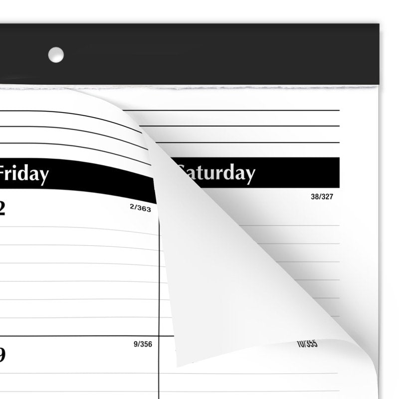 Large 2026 Monthly Desk Pad Calendar with Julian Dates - Covers Jan-Dec, 12 Months, 21 3/4" x 17"