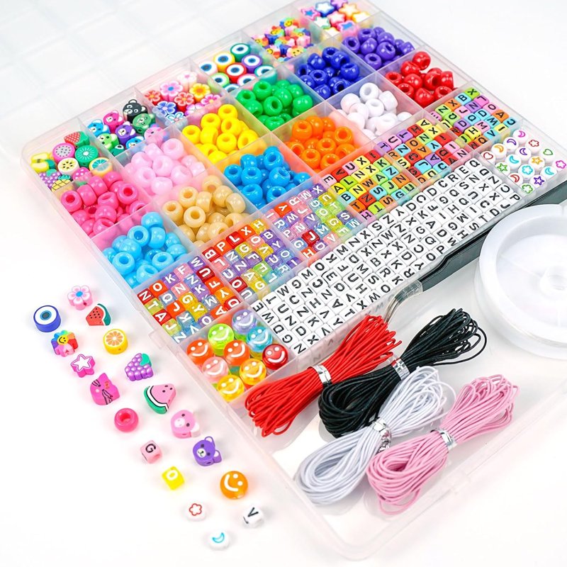 Beading & Jewelry Making Kit with Beads for Bracelets DIY Craft Supplies