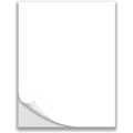Full Sheet White Labels 8.5 x 11 Inch Printable Sticker Paper for Laser Inkjet - Pack of 50 Sheets