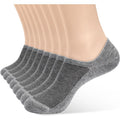 No Show Men Socks 8 Pairs - Thin Low Cut Invisible Liners for Sneakers
