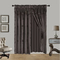 8-Piece Complete Curtain Set with Valances & Tassels - Privacy Sheer Panels