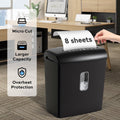 High-Security Micro-Cut Paper Shredder with Credit Card and Staple Shredding for Home Office