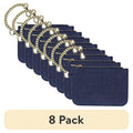 Small Wallet with Chain Unisex Denim & Black Wallets for Cash & Cards