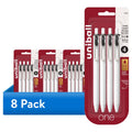 Gel Pens Set - 8 Pack Medium Point 0.7mm Black Ink Retractable Writing Tools