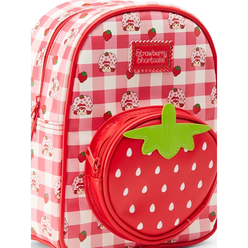 Women’s Strawberry Shortcake Mini Backpack with 7-Inch Laptop Sleeve