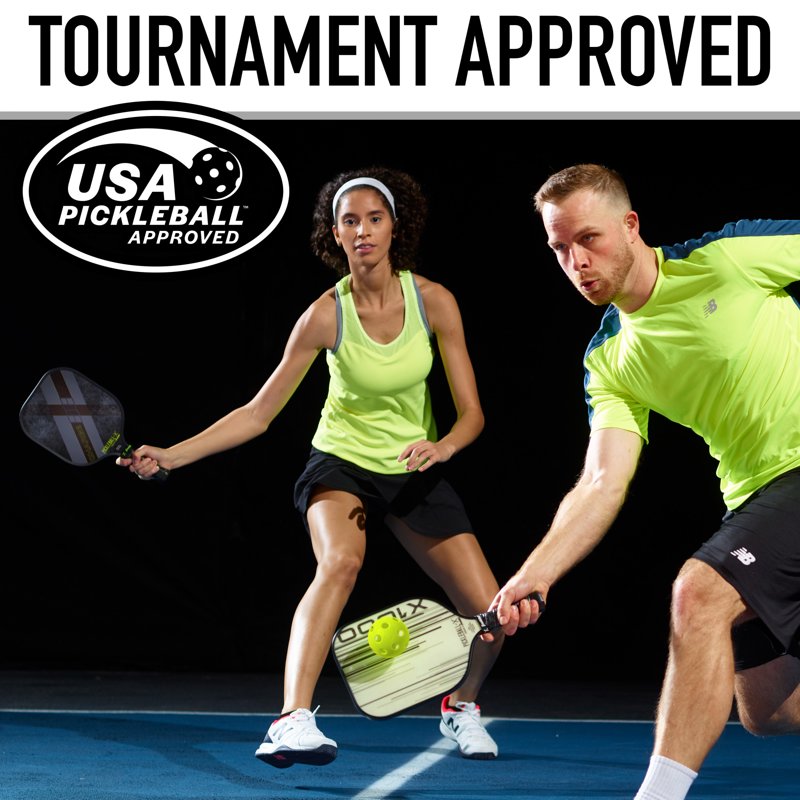X-26 Indoor Pickleballs - 3 Pack, Optic Yellow - 26-Hole Premium Performance