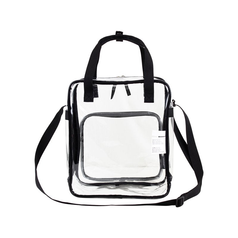 Clear Double Handle Stadium Approved Tote Bag - Unisex Reusable Shopping Bag