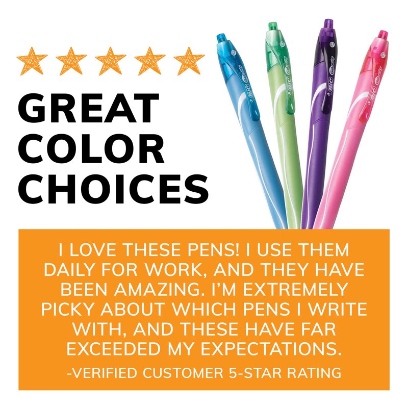 Gel Pens Set - 8 Assorted Colors, 0.7mm Medium Point, Quick Dry & Smear-Resistant