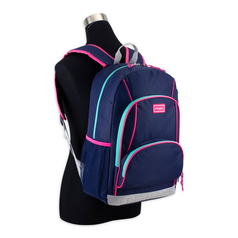 Unisex Triple Pocket Backpack - Multiple Colors & Prints, Comfortable & Spacious