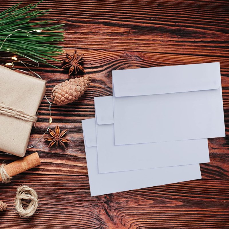 5x7 White Envelopes 50 Pack - Self Seal Invitation & Greeting Card Envelopes