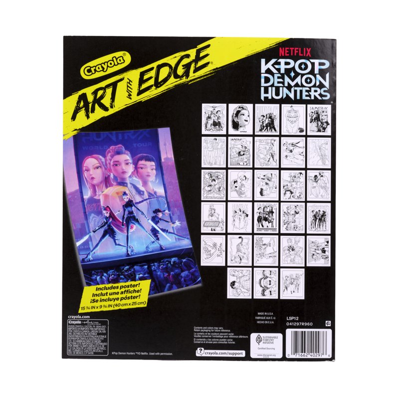 Adult Coloring Book with Poster - Fantasy and Music Inspired Art, 28 Pages