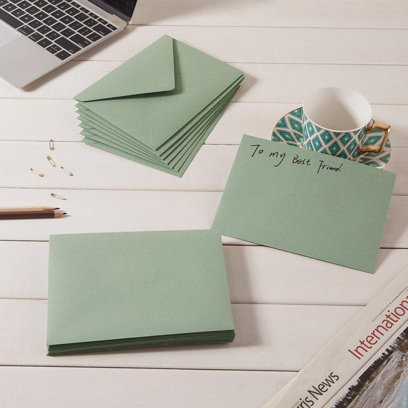 Self-Adhesive A7 Envelopes for 5x7 Cards with Gold Wax Stickers - Elegant Wedding & Greeting Invitations
