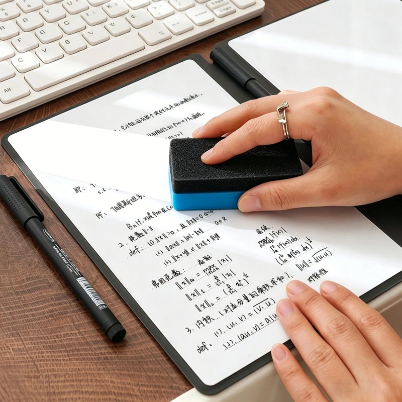 Portable Whiteboard Notebook A5 Double-Sided Dry Erase Board with Markers & Wipe Set