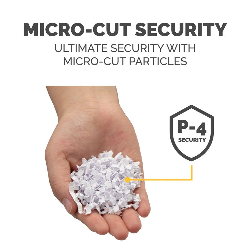 Micro Cut Paper Shredder 8 Sheets Office Security Shredder for Confidential Documents